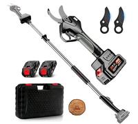 Electric Pruning Shears, Cordless and Safe with Telescopic Pole, Ideal for Hedge, Bush, and Orchard Trimming