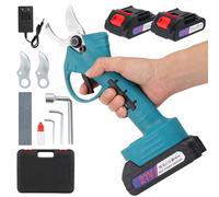 Electric Pruning Shears,Cordless Electric Scissors with 2Pcs 21V 2000mAh Rechargeable Batteries, Brushless Motor, 33mm Cutting Diameter Portable Secateurs for Garden Orchards to Pruning Branches