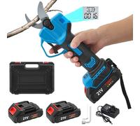 Electric Pruning Shears, Cordless Electric Secateurs Max 30mm Cutting Diameter, Professional Garden Pruners with Rechargeable 21V Battery LCD Display for Pruning Trees Shrubs Fruit Trees