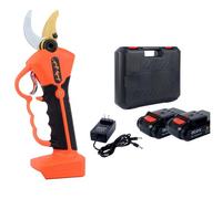 Electric Pruning Shears - Cordless Pruner with Blade, Professional Tree Branch Scissors, Includes 2 Rechargeable Batteries