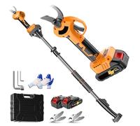 Electric Pruning Shears, Cordless Secateurs with Telescopic Rod, 30mm Cutting Diameter, Garden Pruner for Trees and Orchards