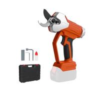 Electric Pruning Shears for Makita 18V, Cordless Brushless Garden Shears LCD Display Electric Scissors Power Pruner Secateurs, Max Cut 35mm for Orchard Tree Branch (NO Battery) (Red, for Makita)