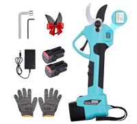 Electric Pruning Shears: Portable Handheld Battery Secateurs & Scissors with 2pcs 2.0Ah Battery - Professional Cordless Pruners Cutting Diameter Max1.4 Inch (35mm) - Brushless for Tree Branch Trimming