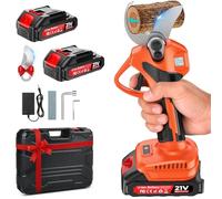 Electric Pruning Shears Professional Cordless Electric Pruning Battery Powered, Tree Branch Pruner with 2 * 2000mAh Lithium Battery - 35mm Cutting Diameter Perfect for Gardening & Orchard