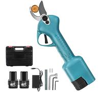Electric Pruning Shears, Professional Cordless Secateur Rechargeable 2Ah Lithium Battery Powered Tree Branch Pruner for Hedge Fruit Bush Orchard Garden Or Lawn