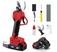 Electric Pruning Shears, Rechargeable Electric Scissors with 2 Rechargeable 3000Mah Li-Ion Batteries,Max 40mm Cutting Diameter Garden Pruners for Gardening Pruning Trees and Shrubs