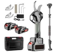 Electric Pruning Shears with 4.5cm Cutting Capacity, 2m Extension Pole, Battery and Charger Included