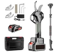 Electric Pruning Shears with 4.5cm Cutting Capacity, 2m Extension Pole, Battery and Charger Included