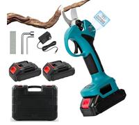 Electric Pruning Shears with Brushless Motor, Cordless Electric Scissors with 2X 21V 2000mAh Batteries, SK5 Blade, LCD Display, 35mm Max Cutting Diameter Portable Secateurs for Branches Shrubs Trunks