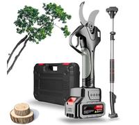 Electric Pruning Shears with Telescopic Pole, 1.97 Inch Blade, LCD Display, 4500mAh Rechargeable Lithium Battery, Ideal for Tree Pruning