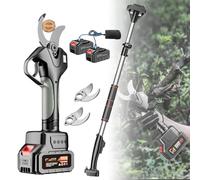 Electric Pruning Shears with Telescopic Pole for Gardening, Cordless Branch Cutter with 45mm Cutting Diameter