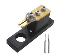 Electric Purfling Groove Cutter for Violin with 2 Milling Cutters, Luthier Tool for Instrument Grooving (Black)