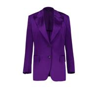Electric Purple Satin Blazer - female - Tom Ford - Blazers - Purple - 2XS - Jackets 2XS