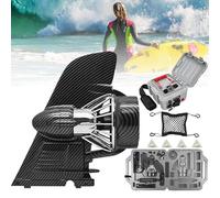 Electric Push Motor Fin for Stand Up Paddle Board, Rechargeable Underwater Thruster with Remote Control and Adjustable Speed