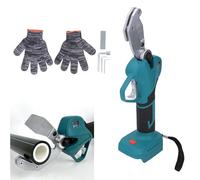 Electric PVC Pipe Cutter Tool, Cordless PVC Shear PVC PEX Cutter, 21V Lithium Battery Powered Fast Pipe Tube Cutters for PVC, Pe, PEX, Plastic Hoses, Cutting Diameter 50mm