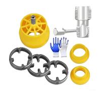 Electric PVC Pipe Threader Kit with 4-Point & 6-Point Compatibility for Hand Electric Drills, Dual-Function Hole Expanding Tool for Plumbing