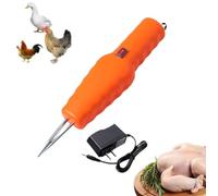 Electric Quick Chicken Plucker,Handheld Chicken Plucker,Electric Poultry Plucker, Rechargeable Portable Feather Plucking Machine, for Chicken Duck Goose Bird Turkey (Orange)