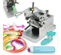 Electric Quilling Pen & DIY Roller Tool Kit for Paper Crafting, Adjustable Width Fringer Cutting Machine for Creative Quilting
