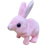 Electric Rabbit Toy, Movable Rabbit Toy, Electronic Toy for Pets Walking and Jumping with Sounds and Movements, Realistic and for