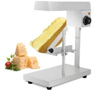Electric Raclette Cheese Melter, Commercial Heater Machine for Half Wheel, Adjustable Temp & Angle, Rapid Melting Dispenser for Restaurants