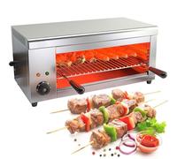 Electric Raclette Grill 2000W, Salamander Grill for Melting Cheese and Meat, Adjustable Temperature 50℃-300℃, Suitable for Wall or Countertop Installation