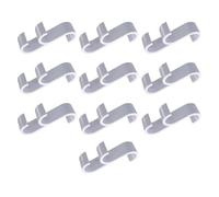 Electric Radiator Towel Drying Hooks Set of 10, for Durable Plastic Hanging Racks for Bathroom or Laundry, Easy Install Design in Black and White for Clothes and Towels