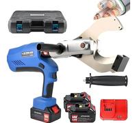 Electric Ratchet Cable Cutter, 120KN/160KN Battery Powered Hydraulic Wire with LED Display/Battery, Copper Cutters for Cu/Al(85C)