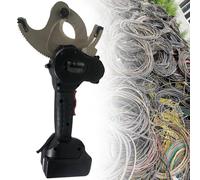 Electric Ratchet Cable Cutter, Battery Powered Hydraulic Tool for Copper and Aluminum Wires, Wire Cutting Tool EC-65M