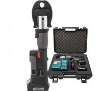 Electric Ratchet Cable Cutter, Rechargeable Hydraulic Crimping Pliers, 105mm Wire Cutter 120KN Hydraulic Cable Scissors Battery Powered for Al and Armored Cu/Al Cable Electric Hydraulic Wire Crimper