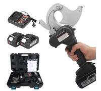 Electric Ratchet Cable Cutters - Battery-Powered Hydraulic Wire Cutter for Aluminum and Copper - Includes 2 Rechargeable Batteries - Portable and Efficient