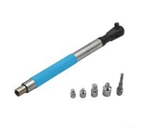 Electric Ratchet Wrench Extender 1/2 Inch, High Torque Chain Drive Adapter for Impact, Slim Offset Extension for Tight Spaces, Quick Change 3/8 1/4 Socket, Blue Black
