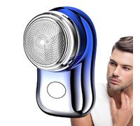 Electric Razor - 8cm Mini Shaver, Type C Charger, Powerful Groomer | Travel Shaving Tool for Men Beard Trim Pocket Size Business Trip Vacation Camping Gym Office Daily Use Carry Bag Gift Idea
