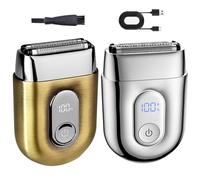 Electric Razor for Men, 2025 Upgrade Double Electric Shavers Men Summer, Mini Mens Razors for Shaving, Mens Shavers USB Cordless Rechargeable, Men's Razors Wet and Dry for Travel Home Office (2)