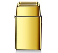 Electric Razor for Men, Cordless Metal housing Washable Electric Shaver Hair Beard Shaving Machine for Men pro Rechargeable Electric Razor Stubble (Color : Gold)