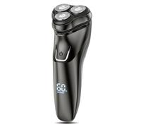 Electric Razor for Men Cordless: Wet/Dry Rotary Shaver Waterproof - USB Fast Charging & Sensitive Skin Care - Pop up Trimmer & Precision Blades Black