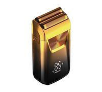 Electric Razor for Men, Electric Razor Electric Shaver Rechargeable Shaving Machine for Men Shaver Beard Razor Wet-Dry Use Beard Trimmer Hair Trimmer (Color : Gold)