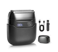 Electric Razor for Men: Foil Shaver with 3 Floating Blades - IPX7 Waterproof Electric Shavers for Men Face, USB-C Fast Rechargeable & LED Power Display, Cordless Face Shaver for Travel & Home