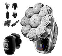 Electric Razor for Men,Head Shavers for Bald Men,Electric Shavers for Men with Wet & Dry Bald Head Shaver 9D Floating, 5-in-1 Body Shavers Comes with Magnetic Detachable Blades