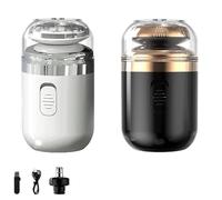 Electric Razor for Men, Mini Capsule Razor, 2 in 1 Capsule Mini Shaver with Nose Hair Trimmer, Portable Portable Multifunctional Capsule Shaver, Ipx7 Waterproof Electric Shaver for Home Travel (2PCS)