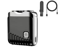 Electric Razor for Men, Mini Electric Shaver, Cordless Type-C Rechargeable Waterproof Compact Electric Shaver, Portable Double Head Shavers for Wet and Dry Shaving, Travel Home Business Trip Use