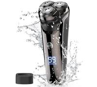Electric Razor for Men, Waterproof face Grooming Electric Shaver Men Powerful Rotary Male Wet Dry face Electric Razor Men Rechargeable Beard Shaving