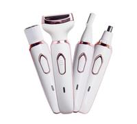 Electric Razor for Women,Hair Trimmer for Face Nose Eyebrow Beard Mustache Arm Leg Armpit Bikini,Painless Rechargeable Portable 4 in 1 Womens Body Shavers Set