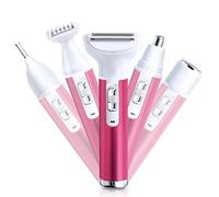 Electric Razor for Women Removal for Body Nose Hair Trimmer Face Shavers Eyebrow Legs Armpit Bikini Area Pubic Underarms Painless Rechargeable Portable 5 in 1 Womens Razors Set