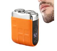 Electric Razor - Portable Double Waterproof Cordless Accessories with LED Display - Shaver for Male Face, for Beard and Chin Travel Gift School Work