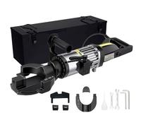 Electric Rebar Bender, Hydraulic Bending Machine, 1500W for 4-25mm Rebar, Bending Angle 0-130 Degrees with Positioning Bolt