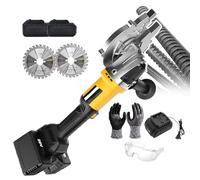 Electric Rebar Cutter with Brushless Motor, Portable Design Includes Diamond Saw Blades for Efficient Construction Work (Sawblade 5.7in)