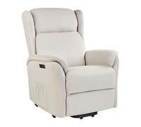 Electric Recliner Chair ELEGY Fabric Cream