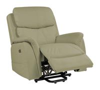Beliani Electric Recliner Chair GLORIE with Massage Faux Leather Green, Green