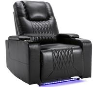 Gaming Recliner Chair Cinema Armchair PU Leather Electric Recline Single Sofa