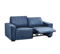 Electric Recliner Sofa 2 Seater NUKARI Fabric Blue